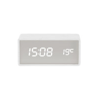 LED budík Karlsson KA5879WH, 15cm